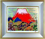 片岡球子「早春の赤富士」